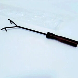 Wood Handled Utensil NWT Pulling Pizza Stones Cooling Rest Metal Pull